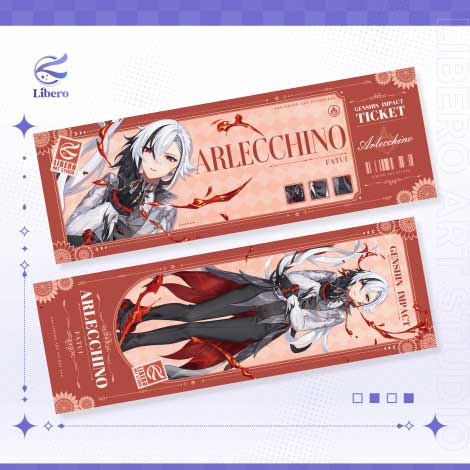 Arlecchino | Genshin Impact | Laser Ticket